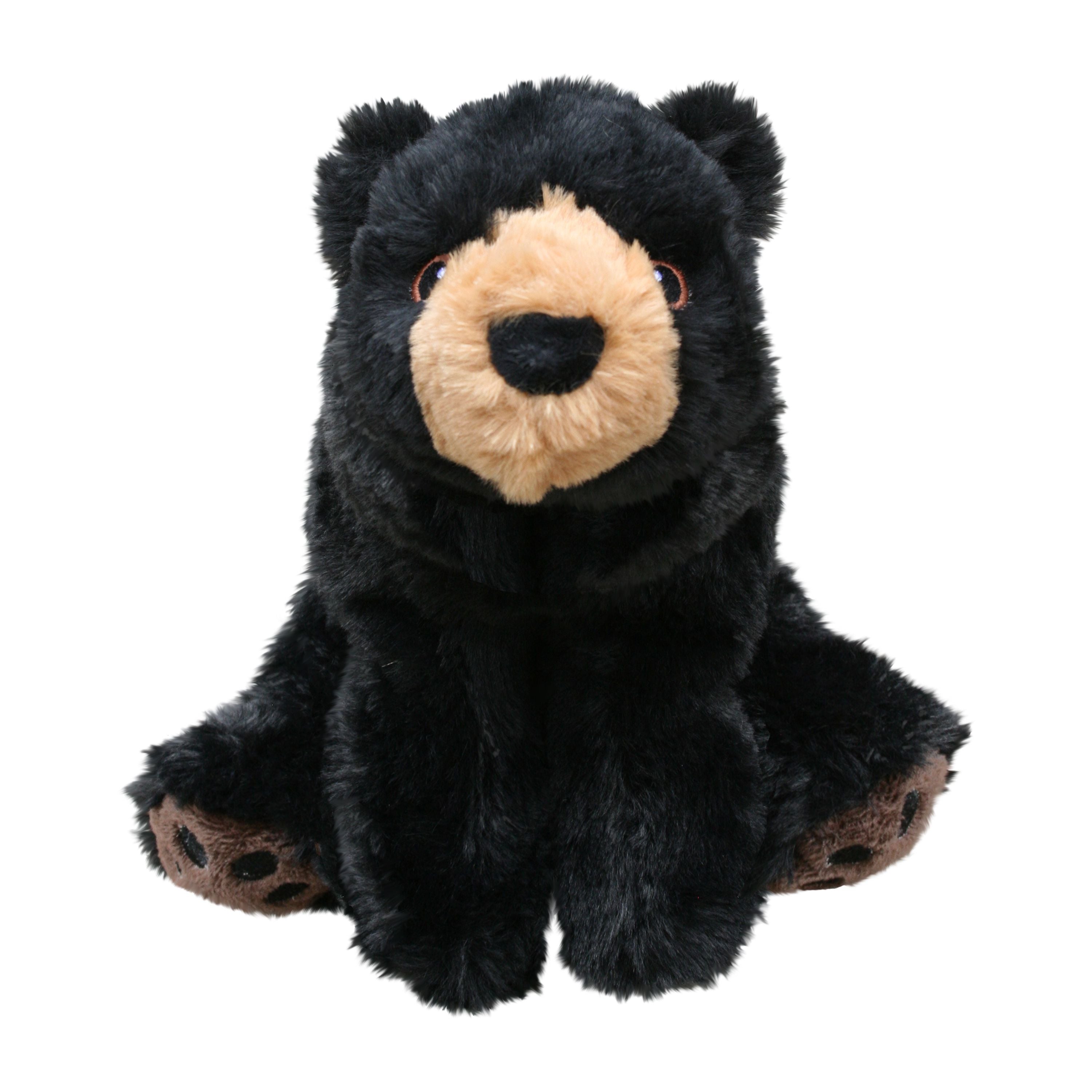 Kong Kiddos Bear Black Dog Toy with Removable Squeaker - Large