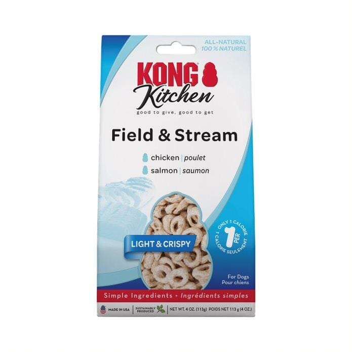 Kong Kitchen Light & Crispy Dog Biscuits Treats - Field & Stream - 4 Oz  