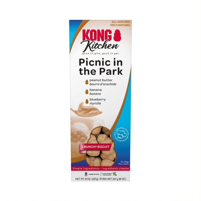 Kong Kitchen Picnic Peanut Butter Banana and Blueberry Crunchy Dog Tre ...