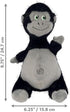 Kong Knots Belly Gorilla Internal Knotted Ball Low-Stuffing Squeak and Plush Dog Toy - Medium/Large