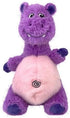 Kong Knots Belly Hippo Internal Knotted Ball Low-Stuffing Squeak and Plush Dog Toy - Medium/Large