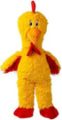 Kong Knots Chicken Internally Knotted Low-Stuffing Squeak and Plush Dog Toy - Yellow