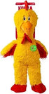 Kong Knots Chicken Internally Knotted Low-Stuffing Squeak and Plush Dog Toy - Yellow Extra Large