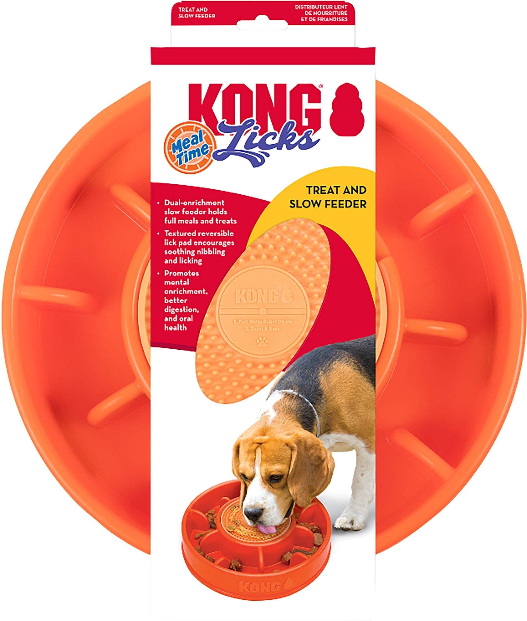 Kong Licks MealTime Surface Gripping Slow Feeder or Bowl for Dogs - Large Default Title