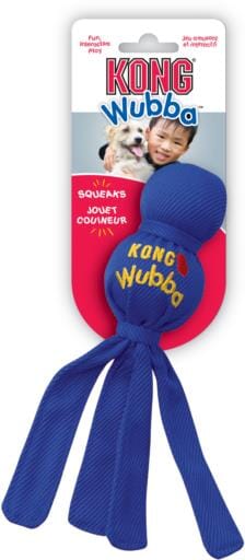 Kong Original Wubba Tug and Fetch Squeaking Nylon Dog Toy - Assorted - Extra Large  