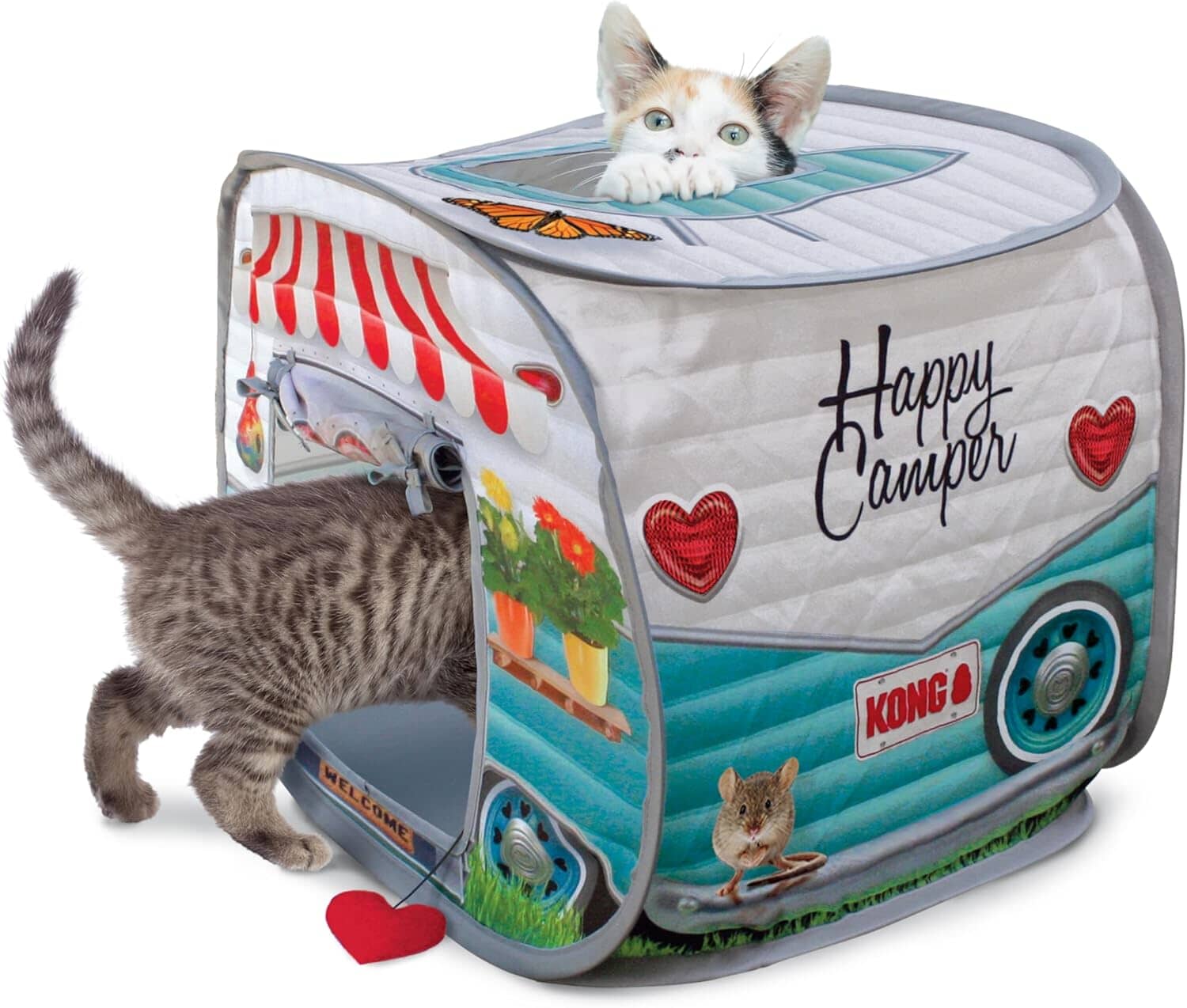 Kong Play Spaces Camper Pop-Open Travel Cat Tent