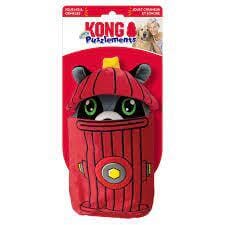 Kong Puzzlements Hydrant Crinkle and Squeaking Plush Dog Toy - Medium  