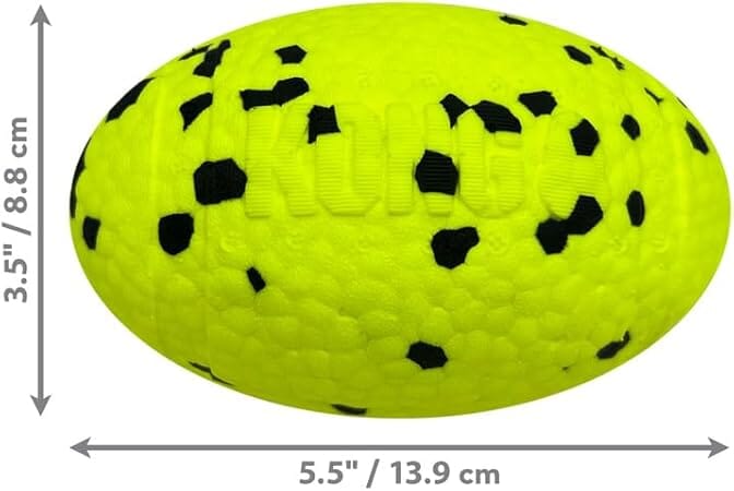 Kong Reflex Football Durable TPU Foam Fetch and Floating Dog Toy - Medium/Large