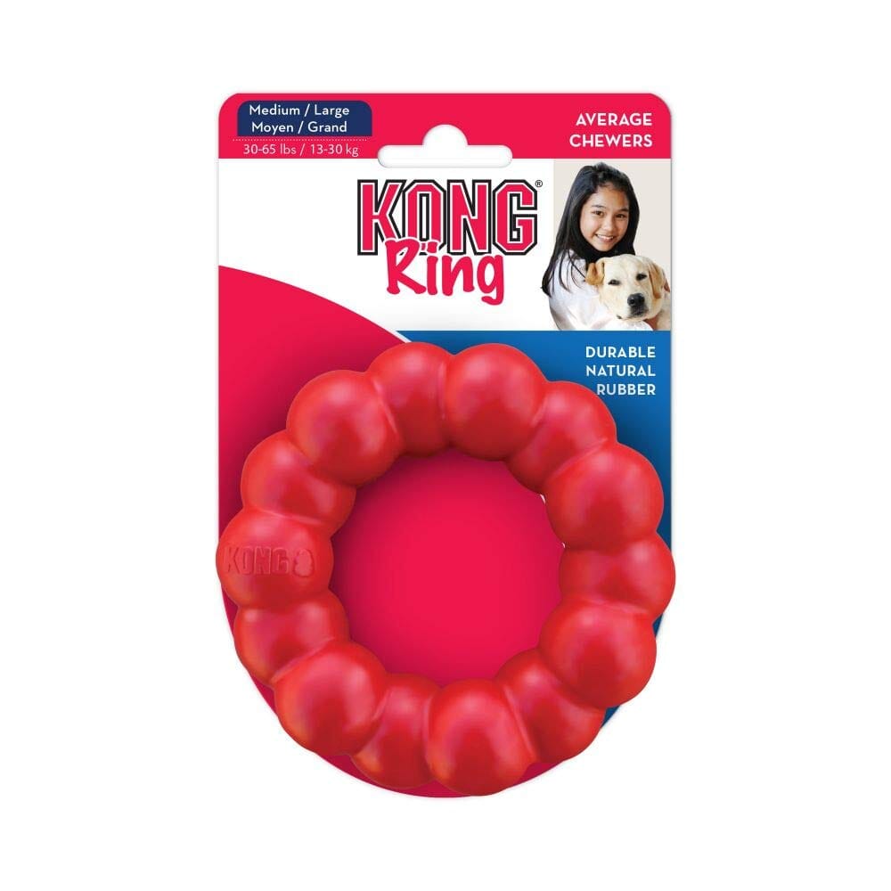 Kong Rubber Ring Natural Rubber Dog Toy  