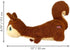 Kong Scruffs Squirrel Squeak and Plush Dog Toy - Medium/Large