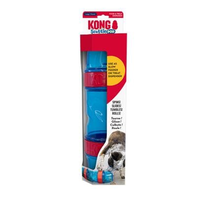 Kong Scuttle Pod Interactive Puzzle Treat-Dispensing Slow Feeding Dog Toy - Large Default Title