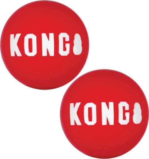 Kong Signature Balls Bounce and Fetch Dog Toy - 2 Count  