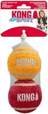 Kong Sport Softies Ball Non-Squeak Sherpa Fleece Covered Tennis Balls Fetch Dog Toys Large - 3 Inch - 2 Pack
