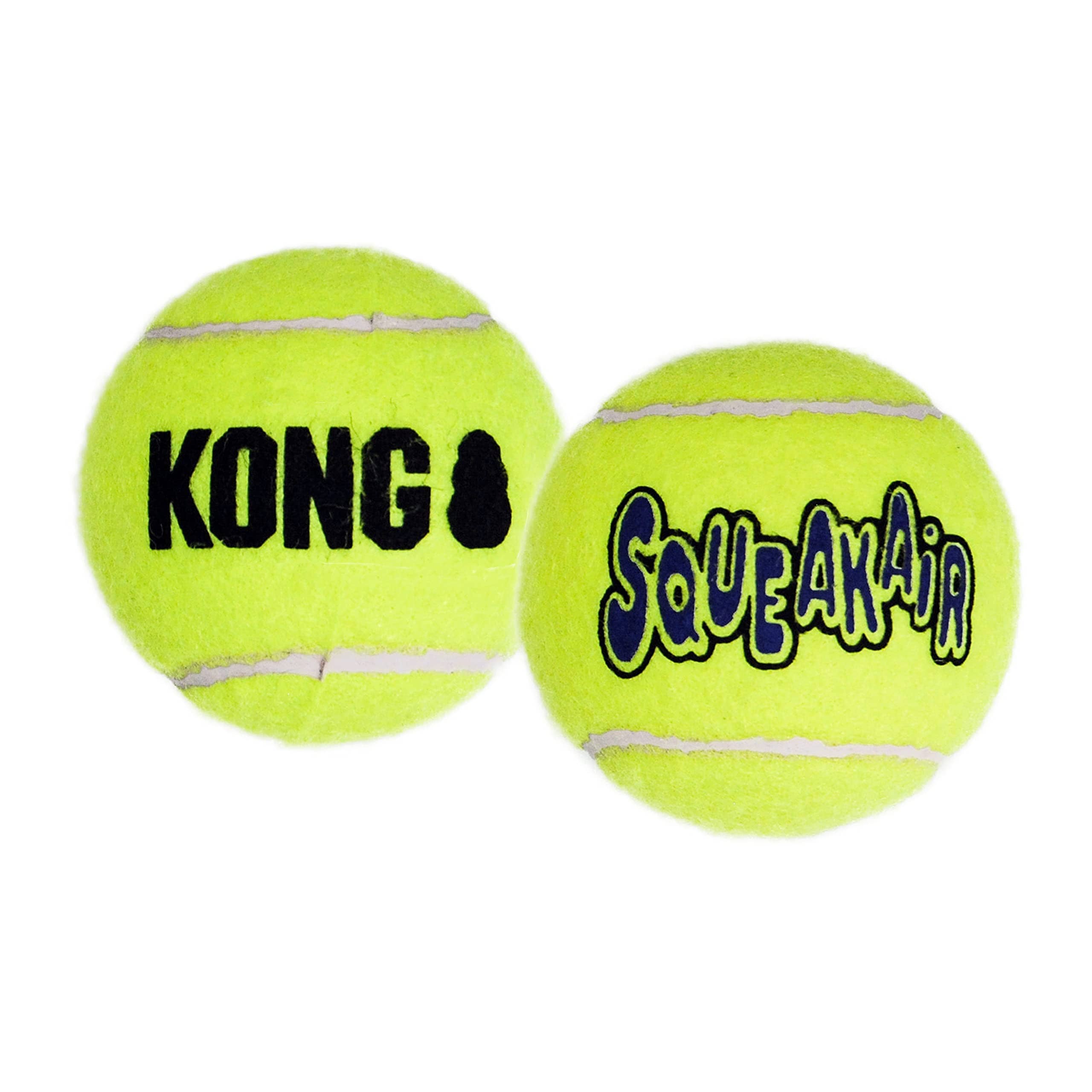 Kong SqueakAir Tennis Ball Squeaker Felt Dog Toy - Single Large 