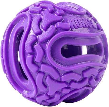Kong Squeez Flex Ball Bully Stick and Treat-Holding Chew and Fetch Rubber Dog Toy