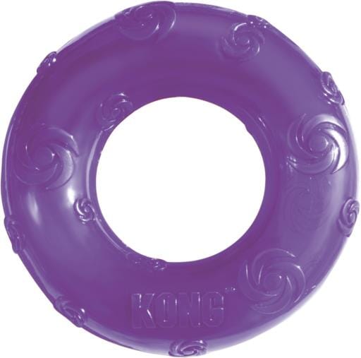 Kong Squeezz Ring Strong Squeaking Dog Toy - Assorted - Large  