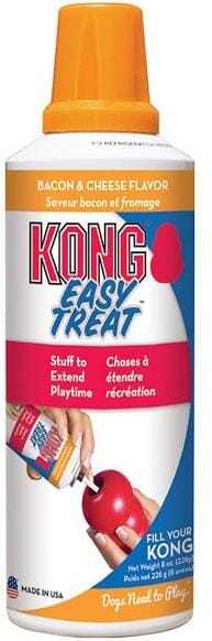 Kong Stuffn' Easy Bacon and Cheese Recipe Dog Paste - Compatible with Kong Dog Toys - 8 Oz  