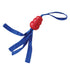 Kong Tails Classic Kong and Nylon Combination Tug and Fetch Dog Toy - Blue and Red - Large Default Title