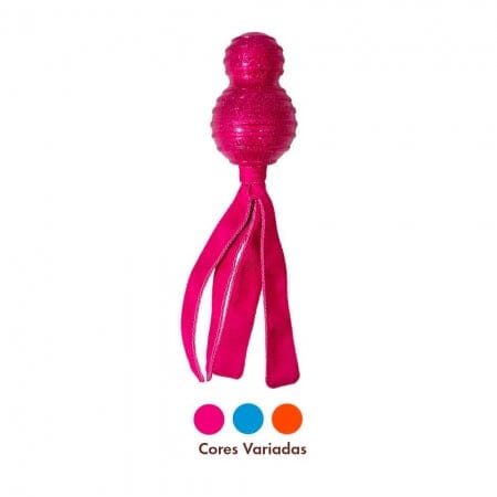Kong Wubba Comet Squeak and Fetch Rubber and Nylon Dog Toy - Assorted - Large  