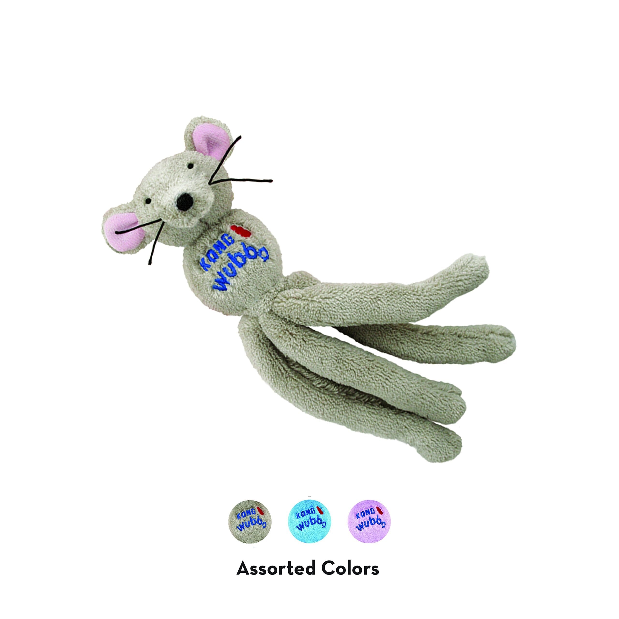 Kong Wubba Mouse Crinkle and Crackle Soft Plush Catnip Cat Toy  
