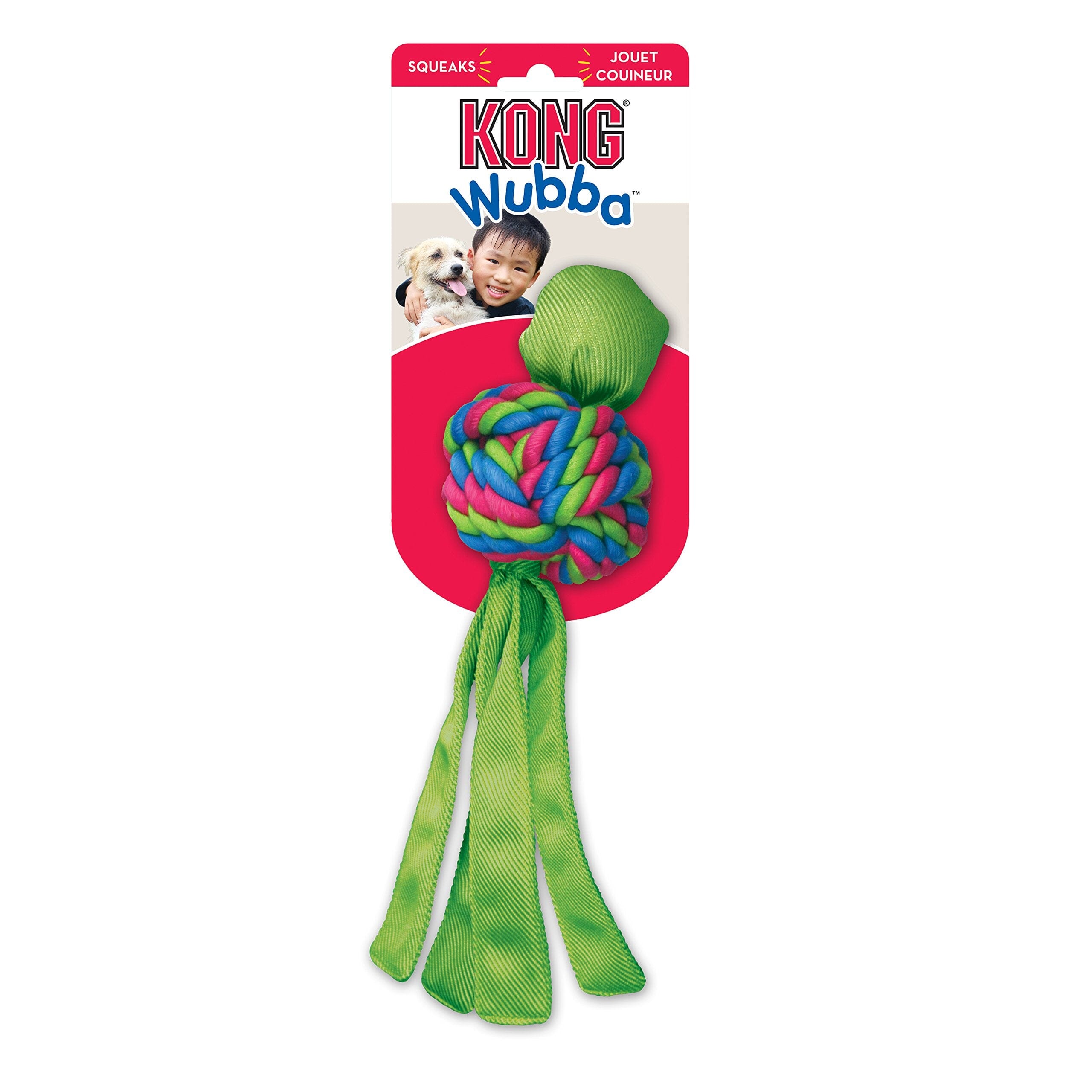 Kong Wubba Weaves Nylon Dog Toy  