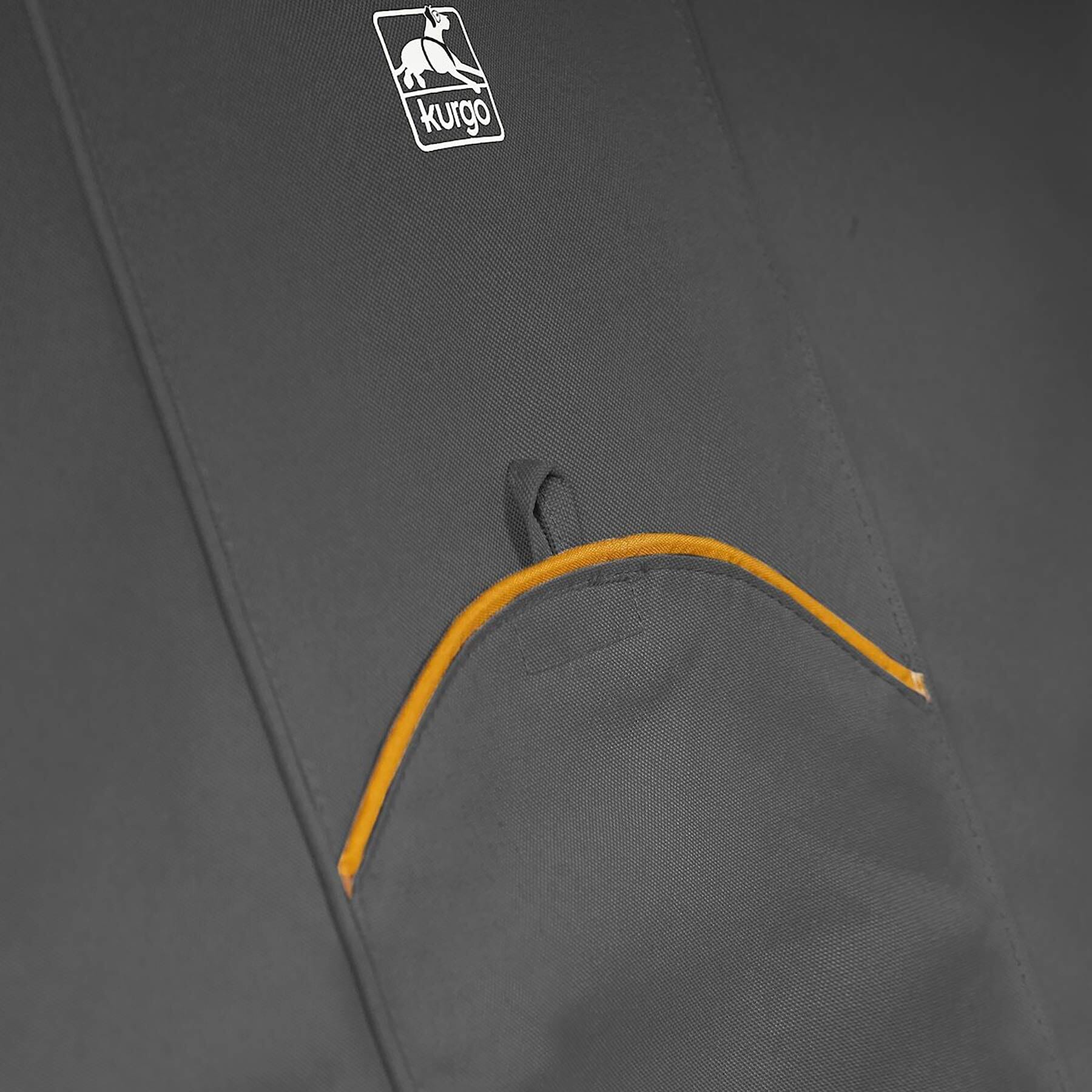 Kurgo Wander Waterproof and Stain-Resistant Secure fit Backseat Bench Car Cover - Charcoal