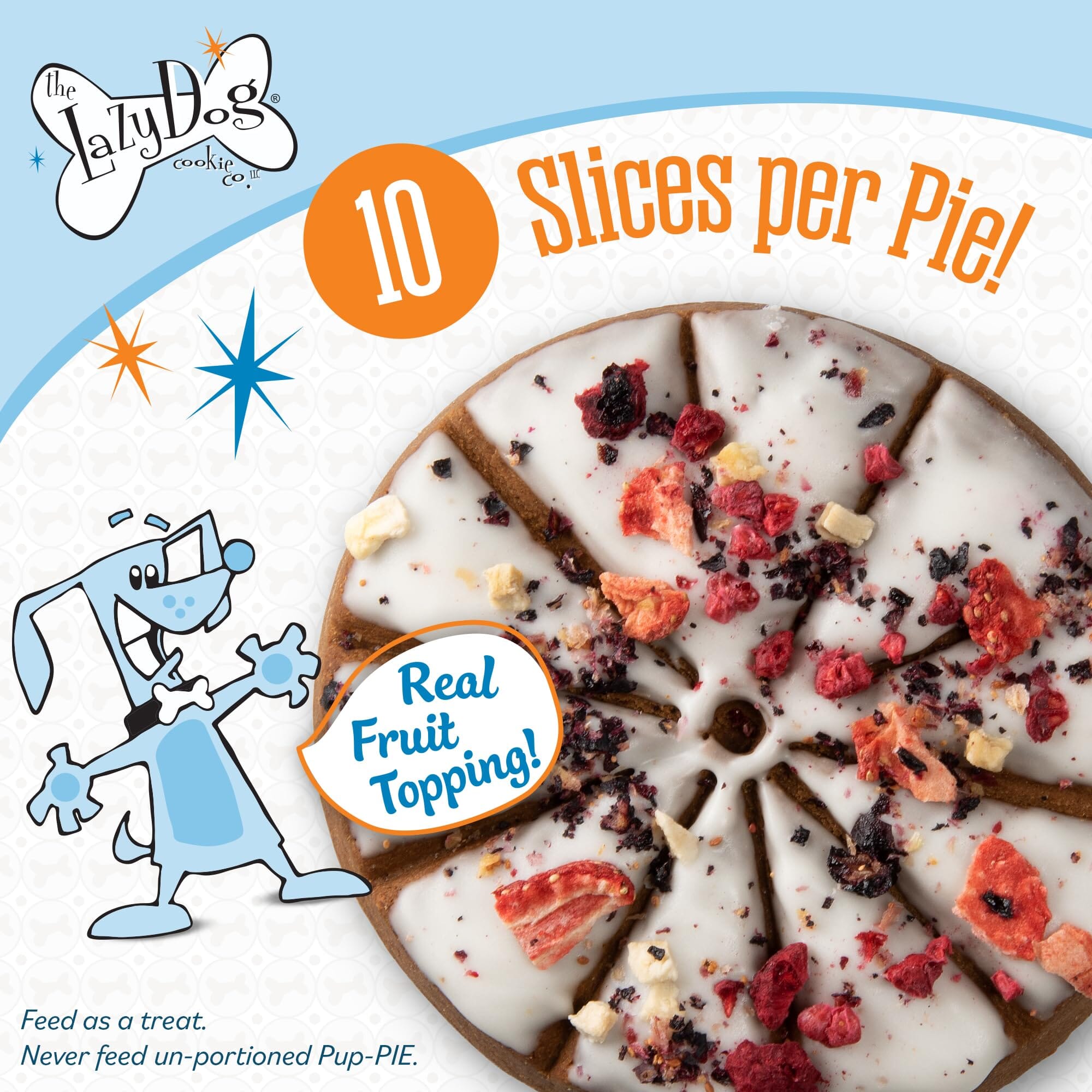 Lazy Dog Pup-Pie Apple Chedder with Maple and Vanilla Soft Baked Dog Treats - 5 Oz - Case of 10  