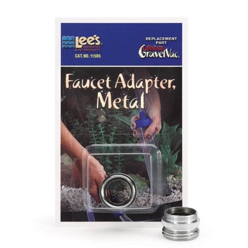 Lee's Ultra Gravel-Vac Faucet Connector or Adapter Piece - Metal Default Title