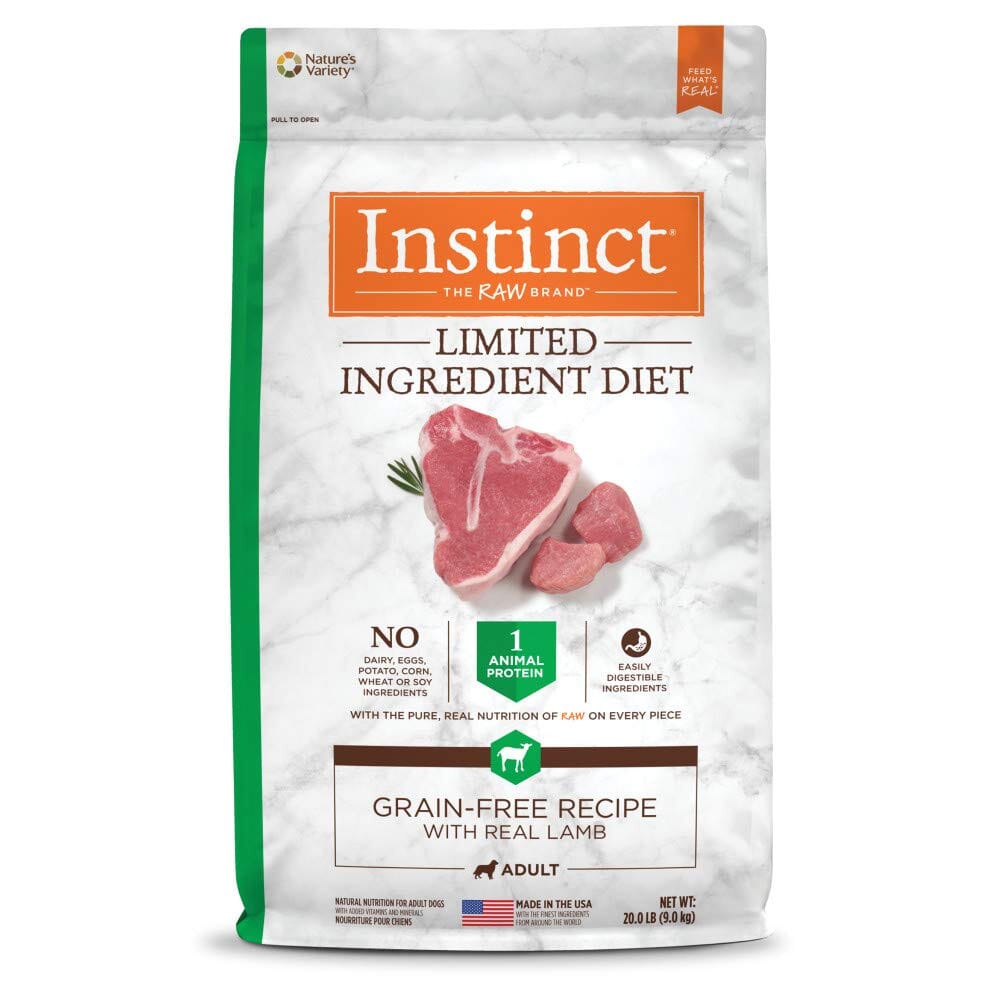 Limited Ingredient Diet Adult Grain Free Recipe with Real Lamb Natural Dry Dog Food  