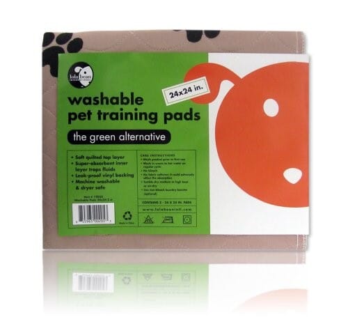 Lola Bean Washable and Re-usable Pet Training Pads 18"x20" - 2 Count