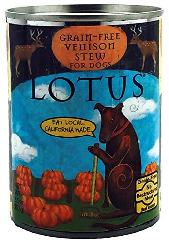 Lotus Stew Grain-Free Venison Canned Dog Food - 12.5 Oz - Case of 12