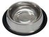 Loving Pets Anti-Skid Standard Stainless Steel Cat and Dog Dish Bowl 96 Ounce