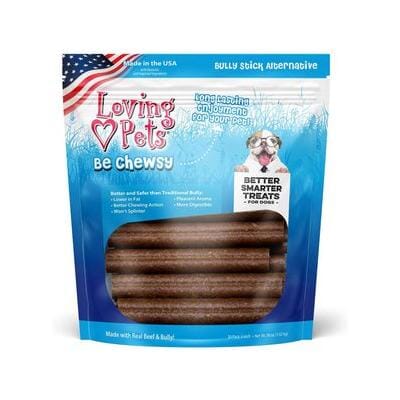 Loving Pets Be Chewsy Alternative Bully Dog Bully Sticks and Natural Chews - 30 Pack