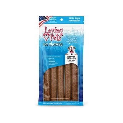 Loving Pets Be Chewsy Alternative Bully Dog Bully Sticks and Natural Chews - 5 Pack