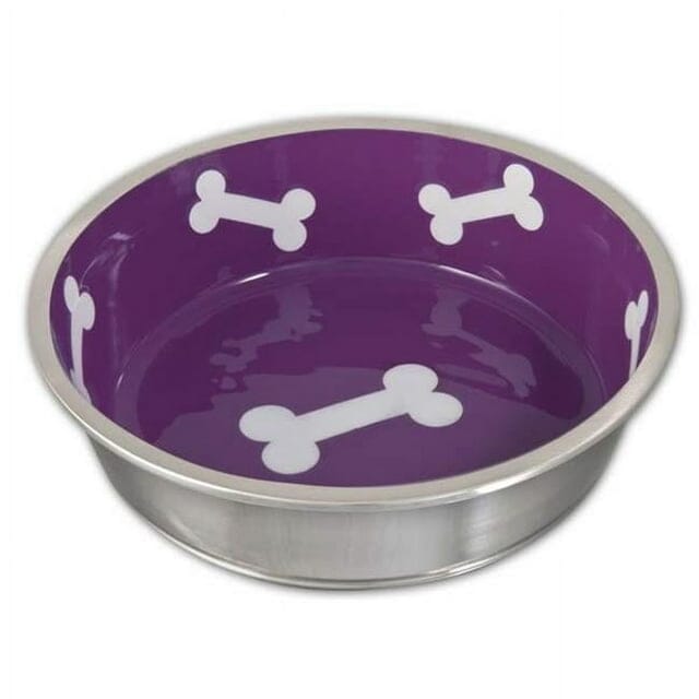 Loving Pets Bella Le Bol Stainless Steel Cat and Dog Bowl Charcoal Large