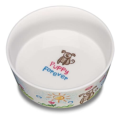 Loving Pets Dolce Moderno Forever Puppy Ceramic Dog Bowl - Large