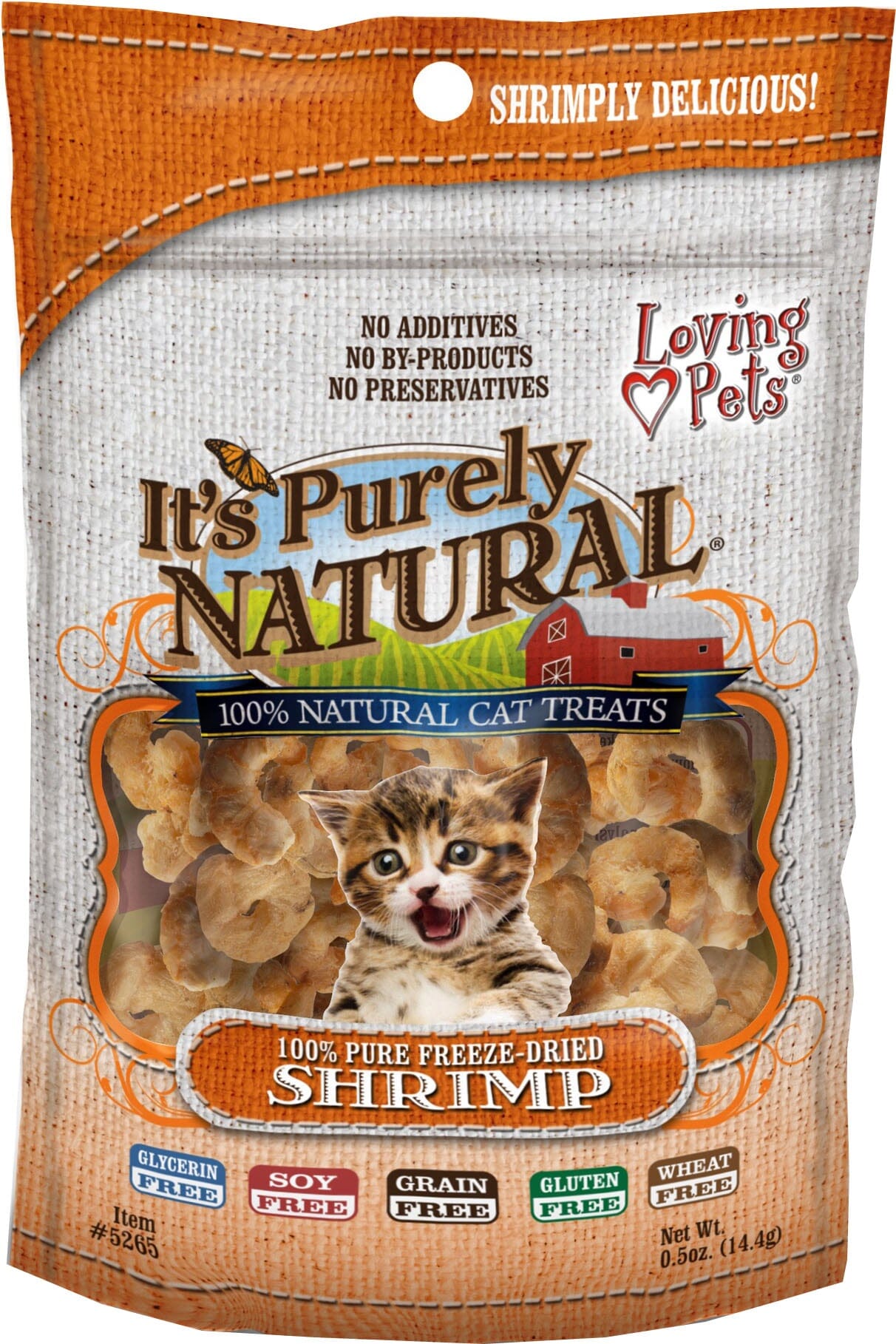 Loving Pets Purely Natural Freeze Dried Cat Treats - Shrimp - 0.5 Oz