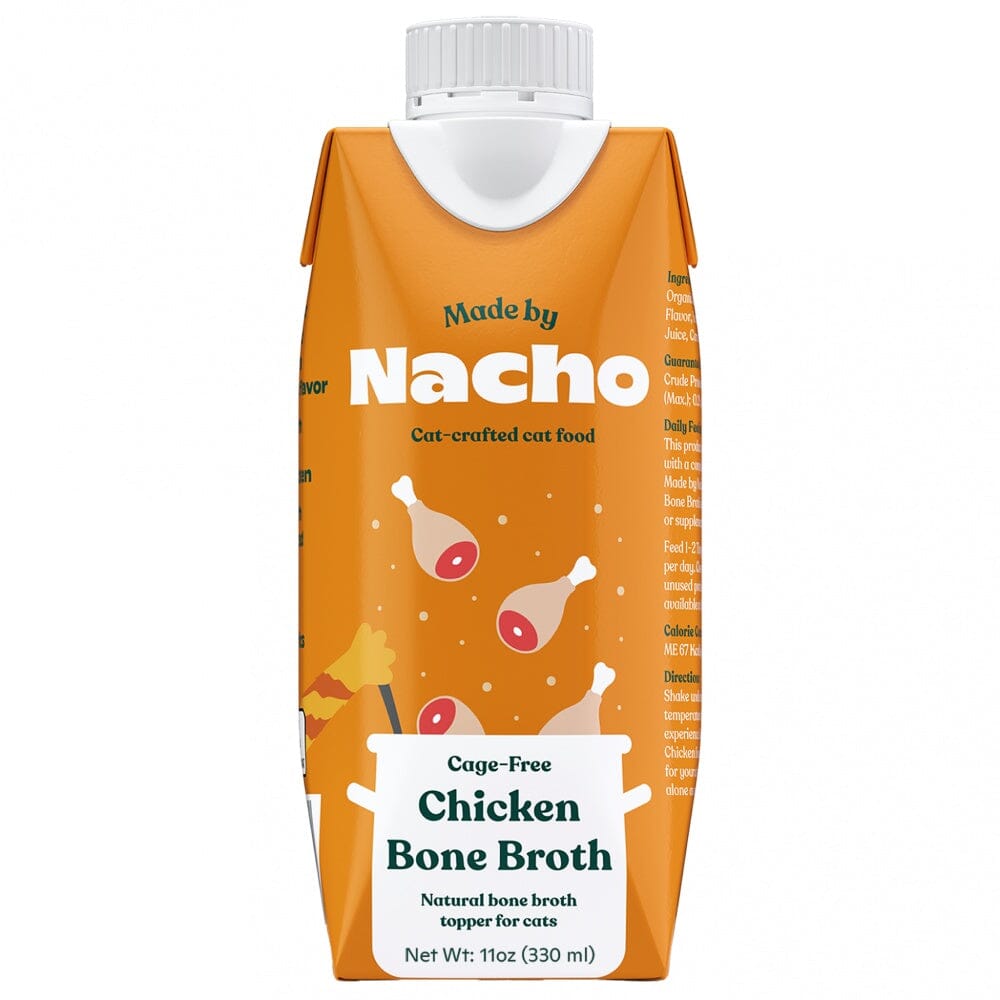 Made by Nacho Humanely Raised Chicken Bone Broth Cat Food Topper - 11 Oz - 12 Pack Default Title