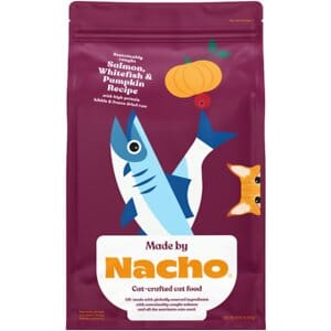Made by Nacho Salmon Whitefish and Pumpkin Dry Cat Food with Freeze-Dried Raw Bits - 10 Lbs Default Title