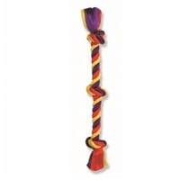 Mammoth Pet Products 3-Knotted Braided Rope and Tug Dog Toy - Multi-Color - Large - 25 Inch Default Title