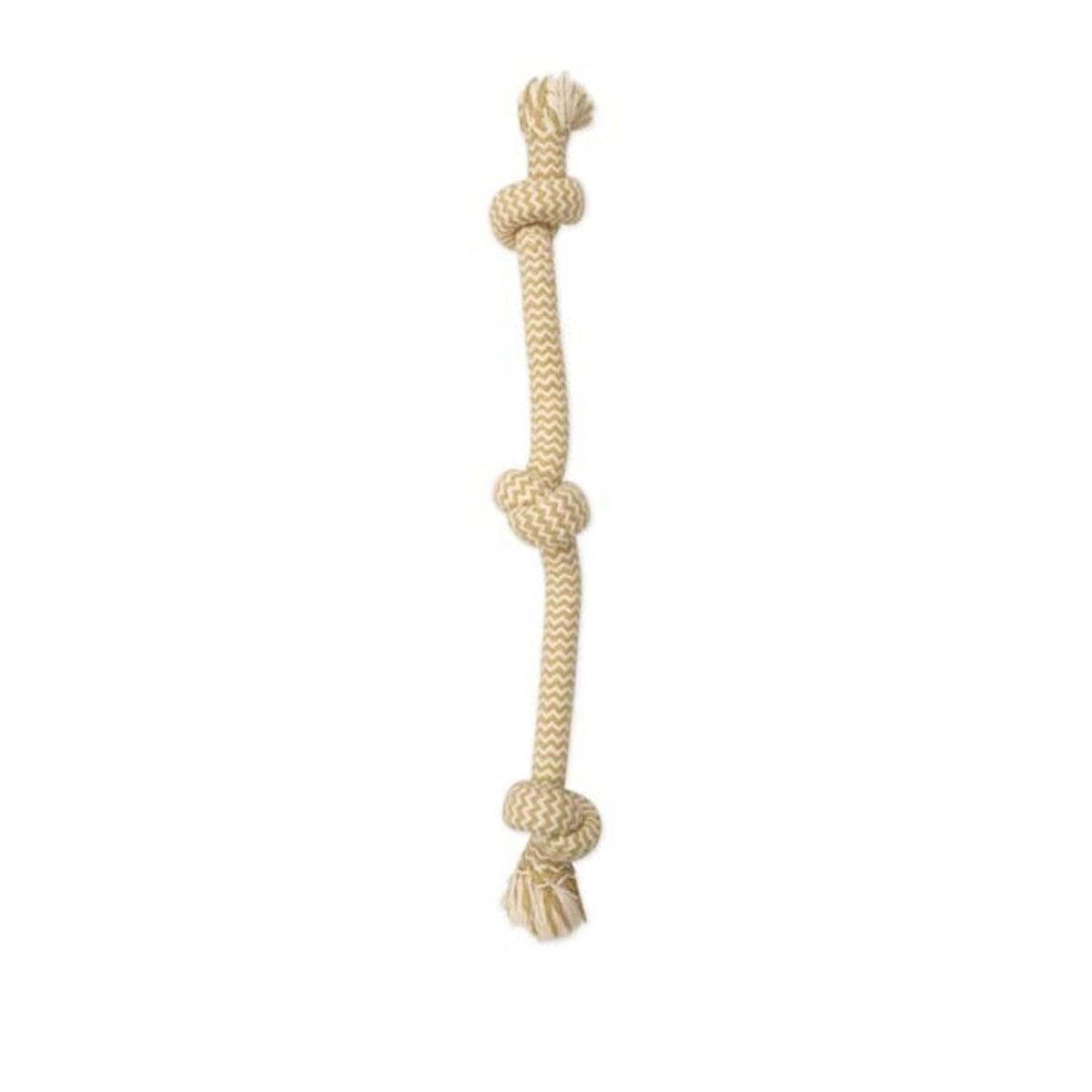 Mammoth Pet Products 3--Knotted Peanut Butter Scented Rope Tug Dog Toy Medium - 20 Inch