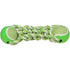 Mammoth Pet Products Braided Twister Bone Rope and Tug Dog Toy with Ball - Multi-Color - Mini - 7.5 Inch Default Title