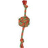 Mammoth Pet Products Monkey Fist Ball Extra Fresh Dental Floss Mint Scent Rope Tug Dog Toy Small - 13 Inch