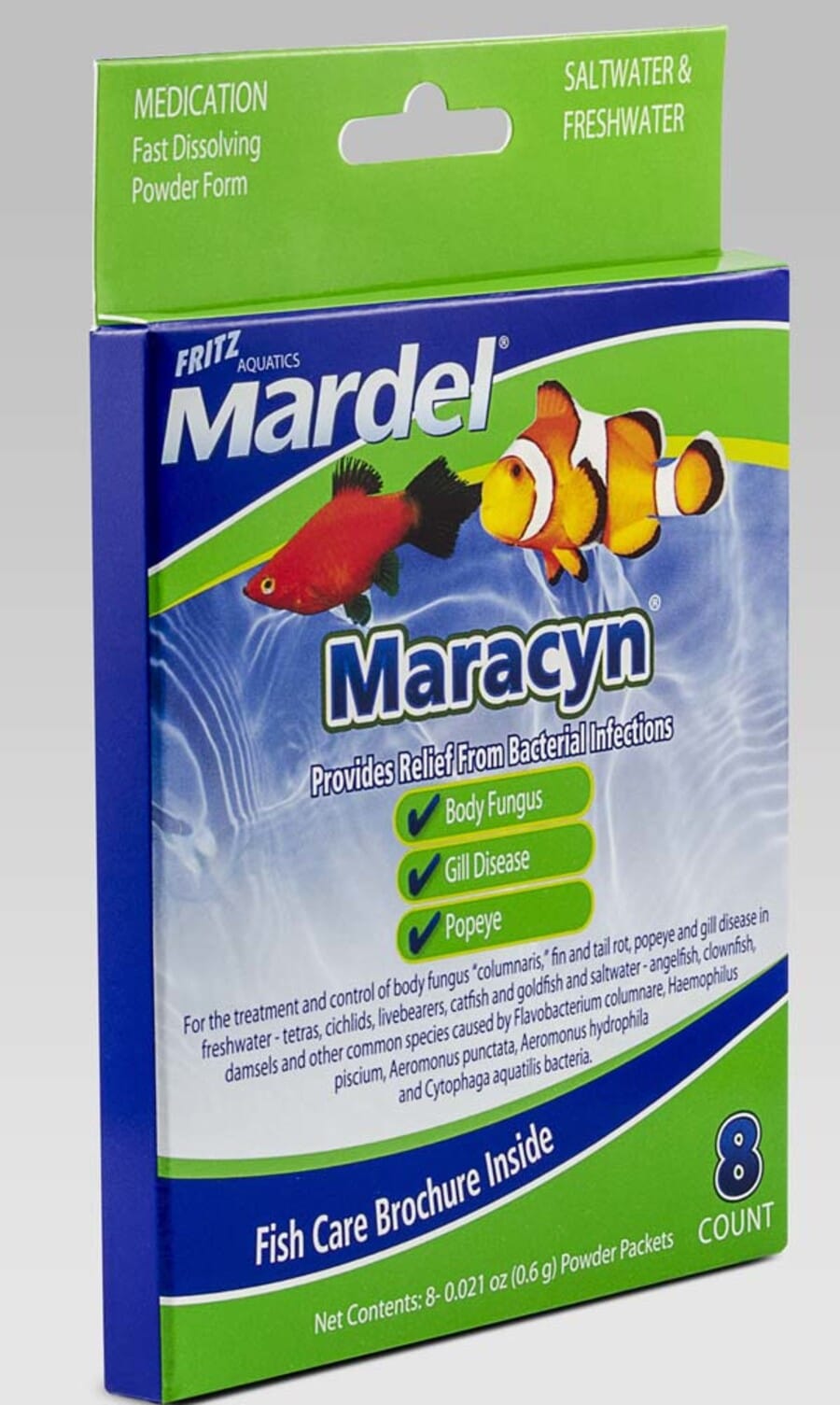 Mardel Maracyn Antibacterial Medication - 0.021 Oz - 8 Count