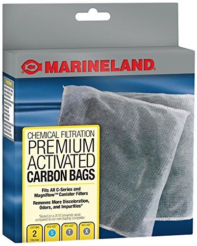 Marineland C-Series Canister Filter Carbon Bags Aquarium Filter Insert - 100 G - 2 Pack