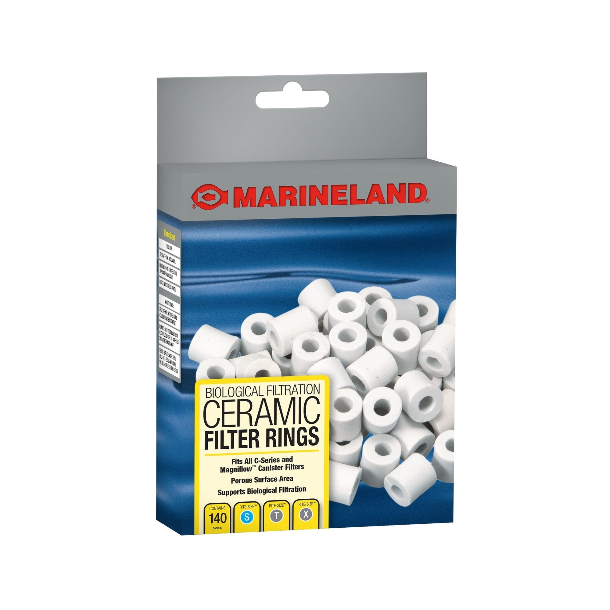 Marineland C-Series Canister Filter Ceramic Rings Aquarium Filter Insert - 140 Pack