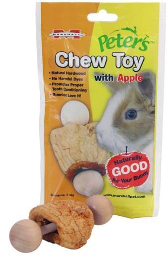 Marshall Peter's Natural Rabbit and Small Animal Chew Toy With Apple - Small