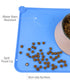 Mclovin's No-Spill Pet Bowl with Magnetic Mat - Blue  