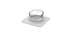 Mclovin's No-Spill Pet Bowl with Magnetic Mat - Gray  