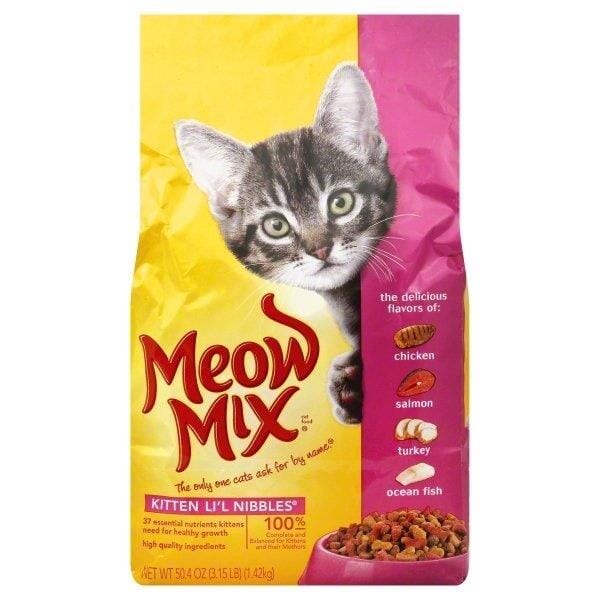 Meow Mix Kitten Li'l Nibbles Dry Cat Food  